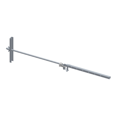 Steel wall penetration kit for steel bracket and guardrail < 0,80 m
